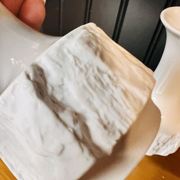 2 Bareuther Waldsassen Vase 241 Textured Tree Bark Bavaria Germany 5.5" MCM 6014 - Picture 5 of 11